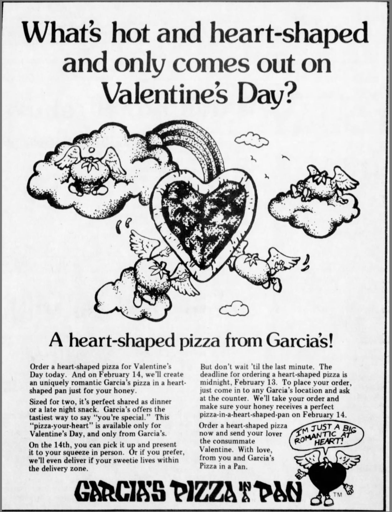What's hot and heart-shaped and only comes out on Valentine's Day?